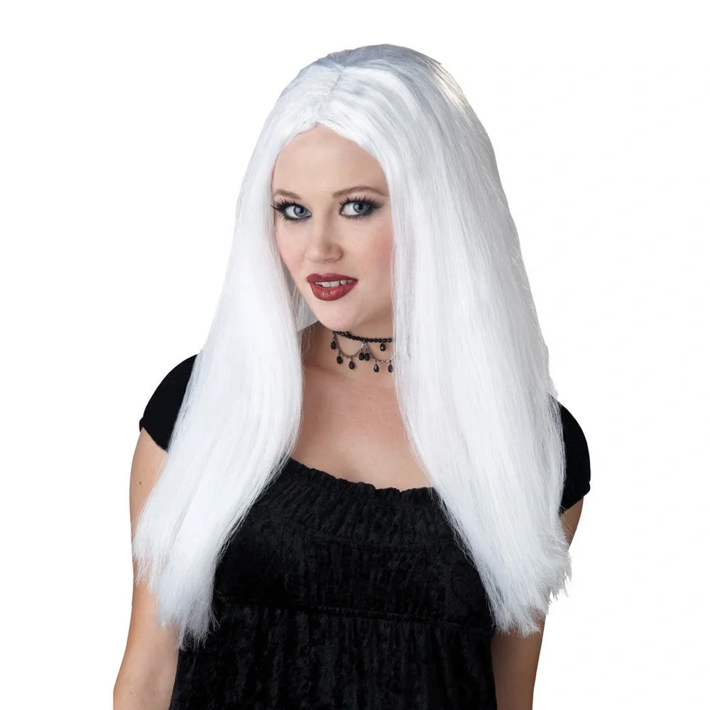 Adult Long White Wig